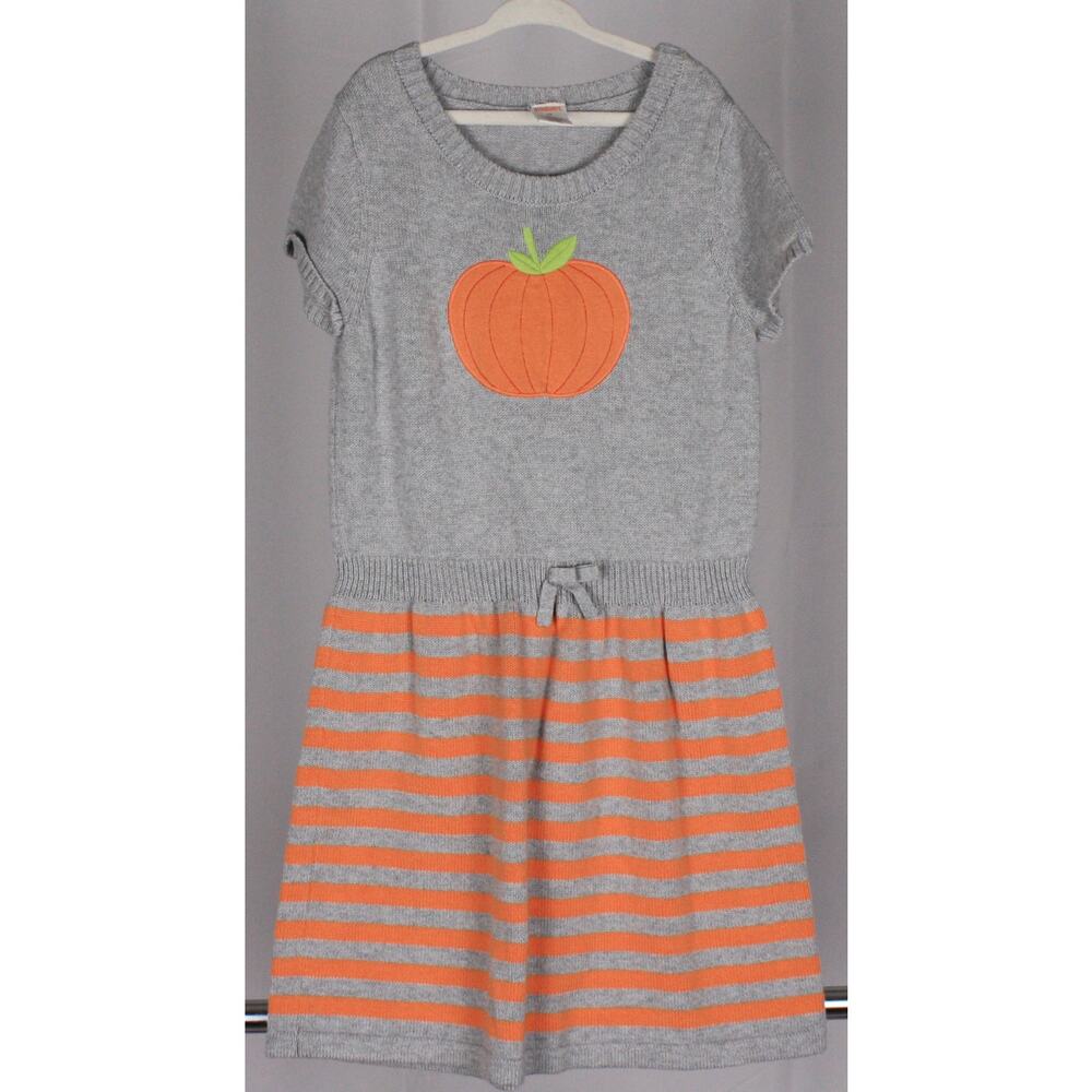 Gymboree Pumpkin Appliqué Dress & Leggings Set – Size 12